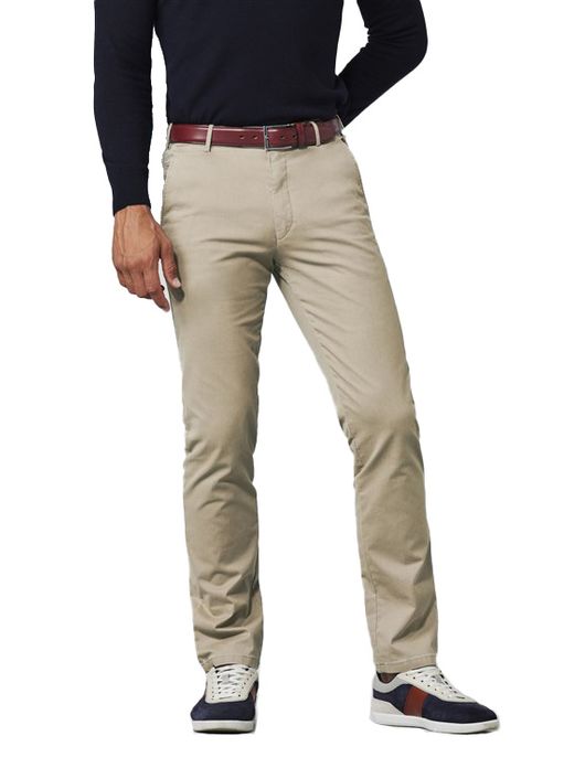 Meyer Pantalon katoen bruin Bonn