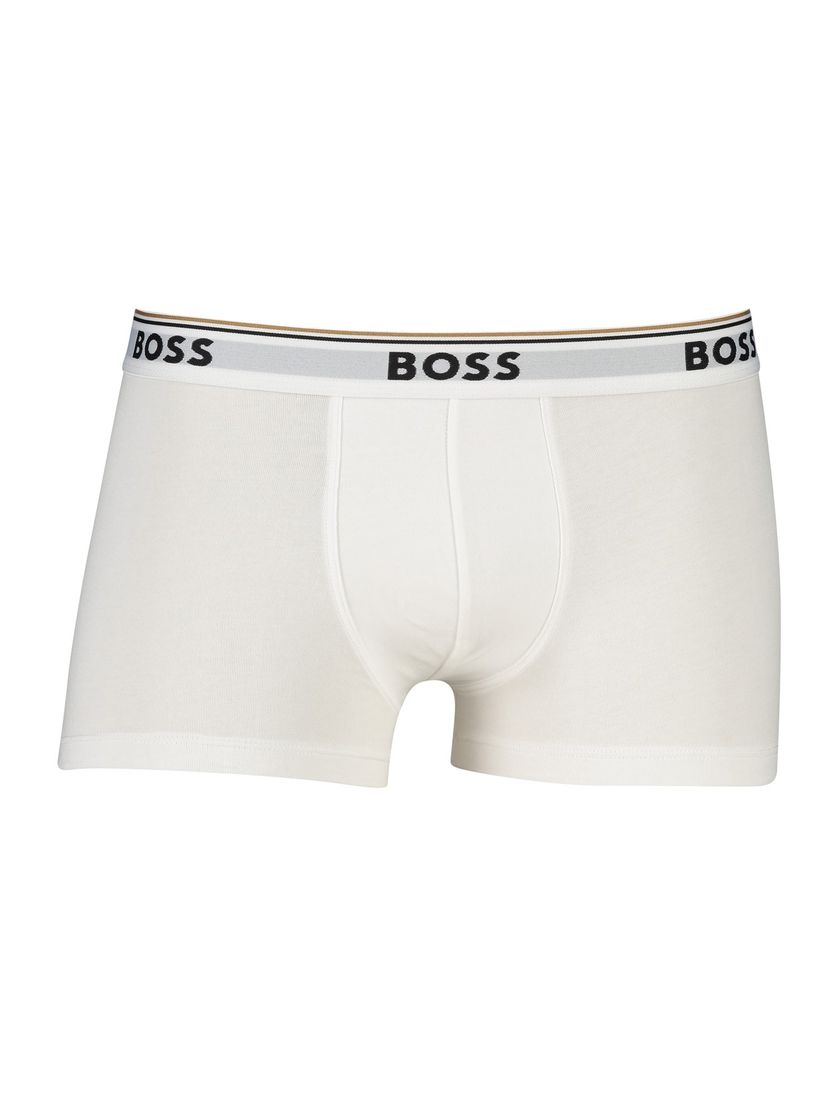 BOSS Black trunk boxershort zwart grijs wit 3-pack