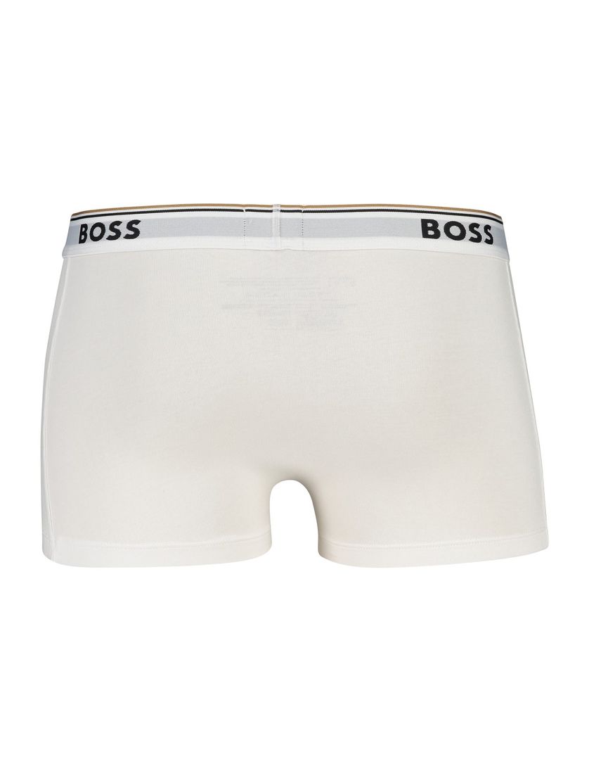 BOSS Black trunk boxershort zwart grijs wit 3-pack