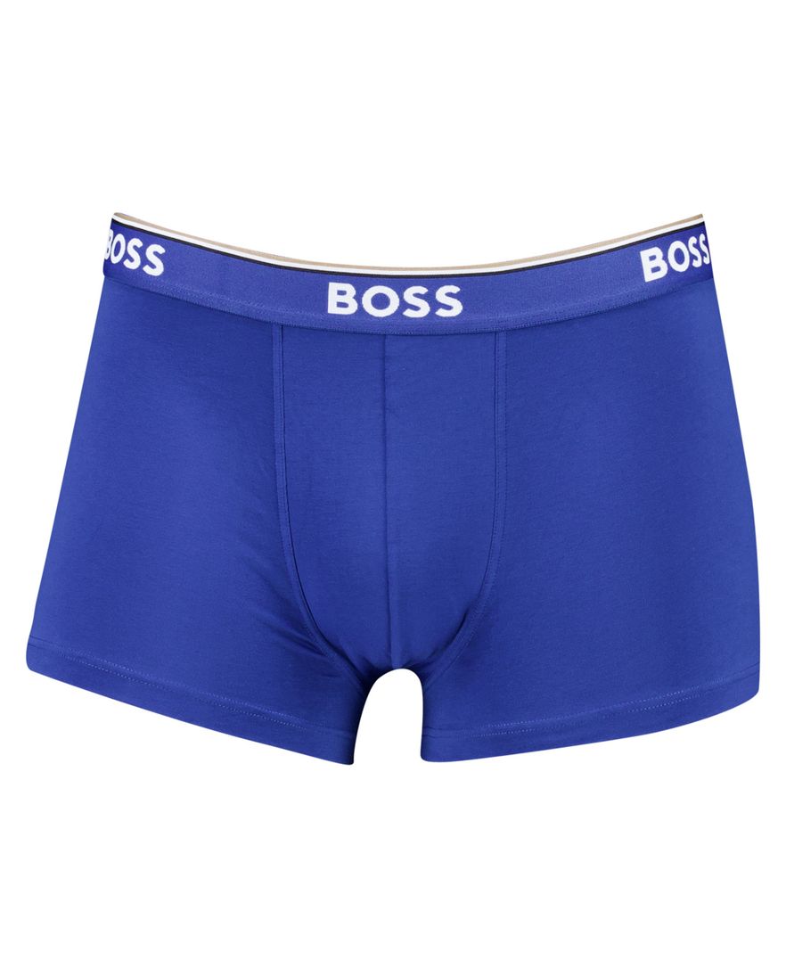 Hugo Boss Black Boxershorts Open Blue katoen 3-pack