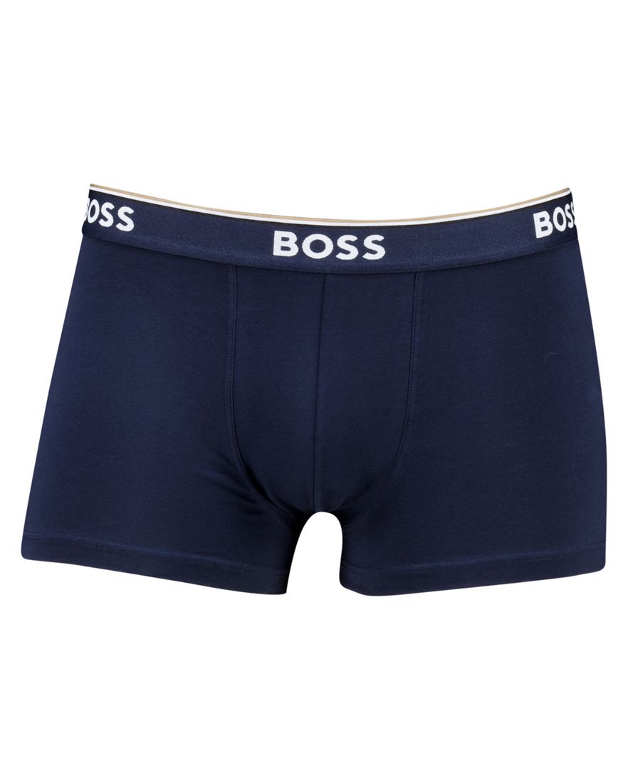Hugo Boss Black Boxershorts Open Blue katoen 3-pack