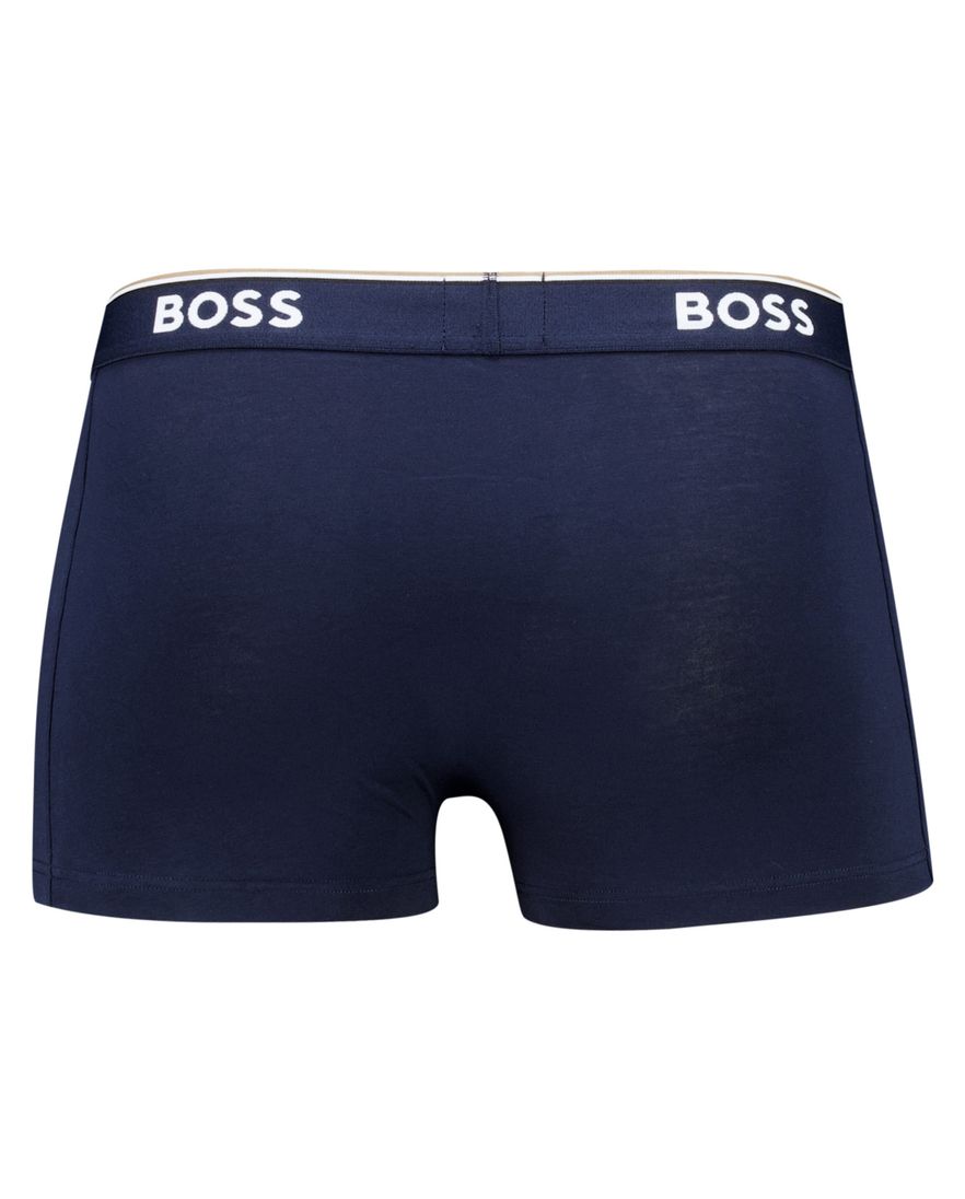Hugo Boss Black Boxershorts Open Blue katoen 3-pack