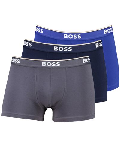 Hugo Boss Hugo Boss Black Boxershorts Open Blue katoen 3-pack