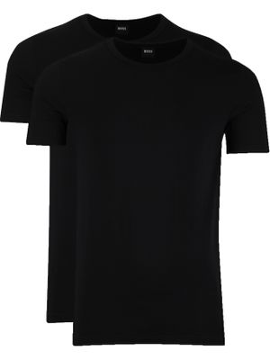 Hugo Boss Boss Black t-shirts 2 pack zwart effen katoen