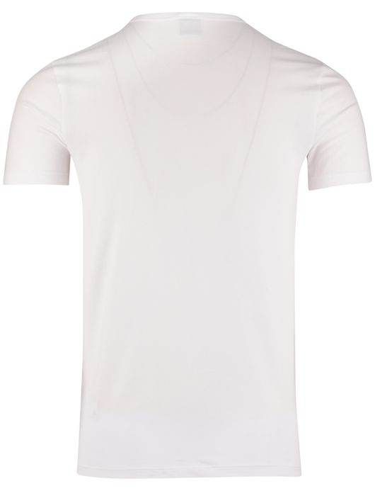 Boss black t-shirts effen wit katoen 2 pack