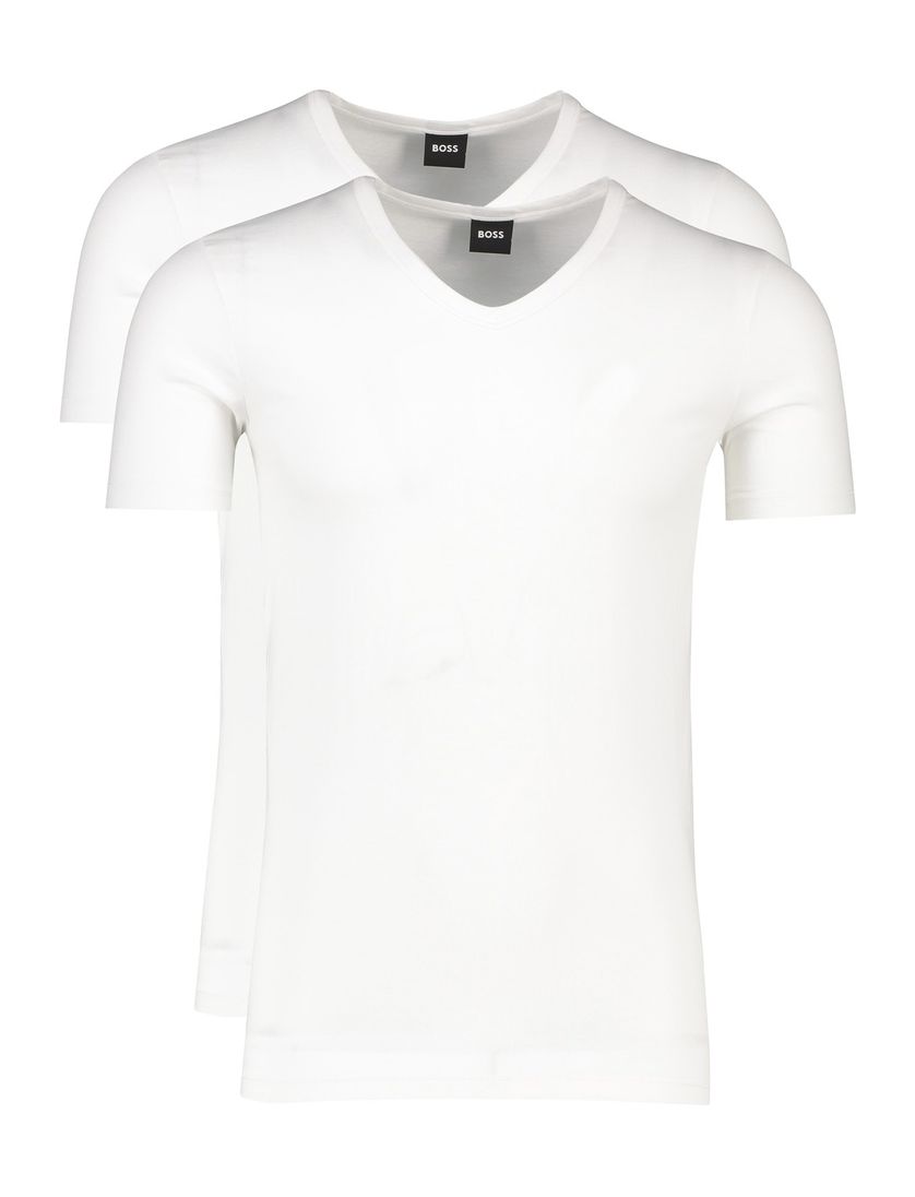Hugo Boss t-shirt wit katoen 2-pack modern fit