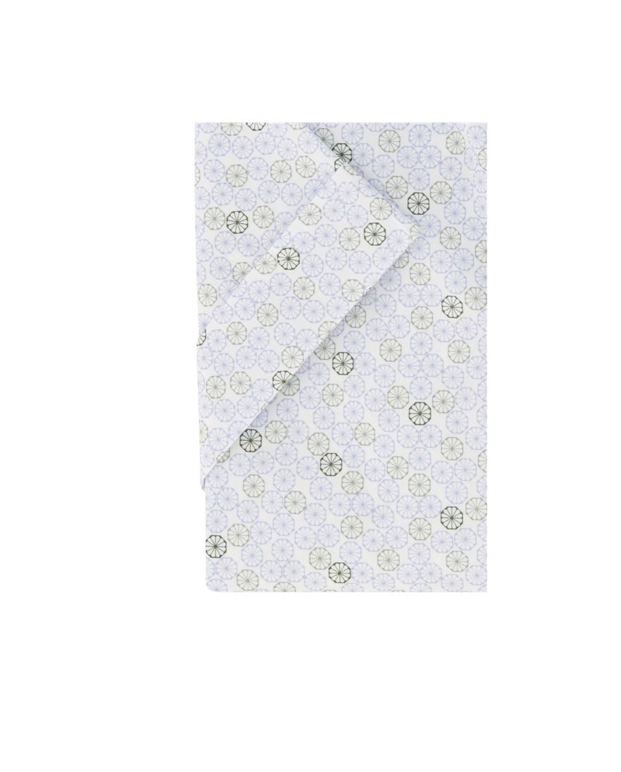 Ledub overhemd korte mouw normale fit groen geprint