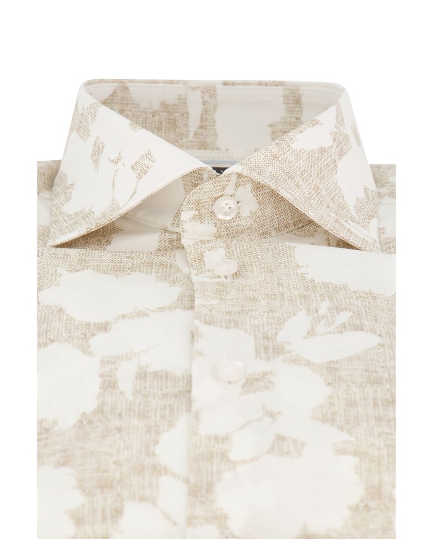 John Miller overhemd wit mouwlengte 7 katoen