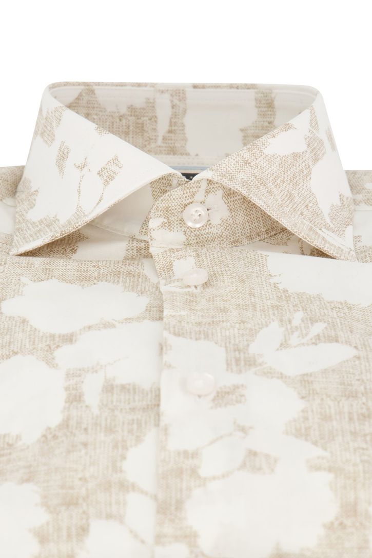 overhemd John Miller wit mouwlengte 7 tailored fit