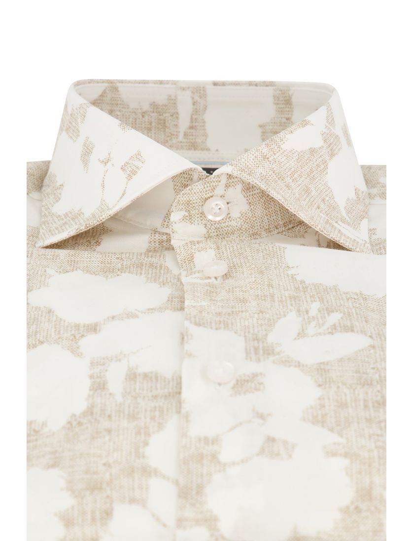 overhemd John Miller wit mouwlengte 7 tailored fit