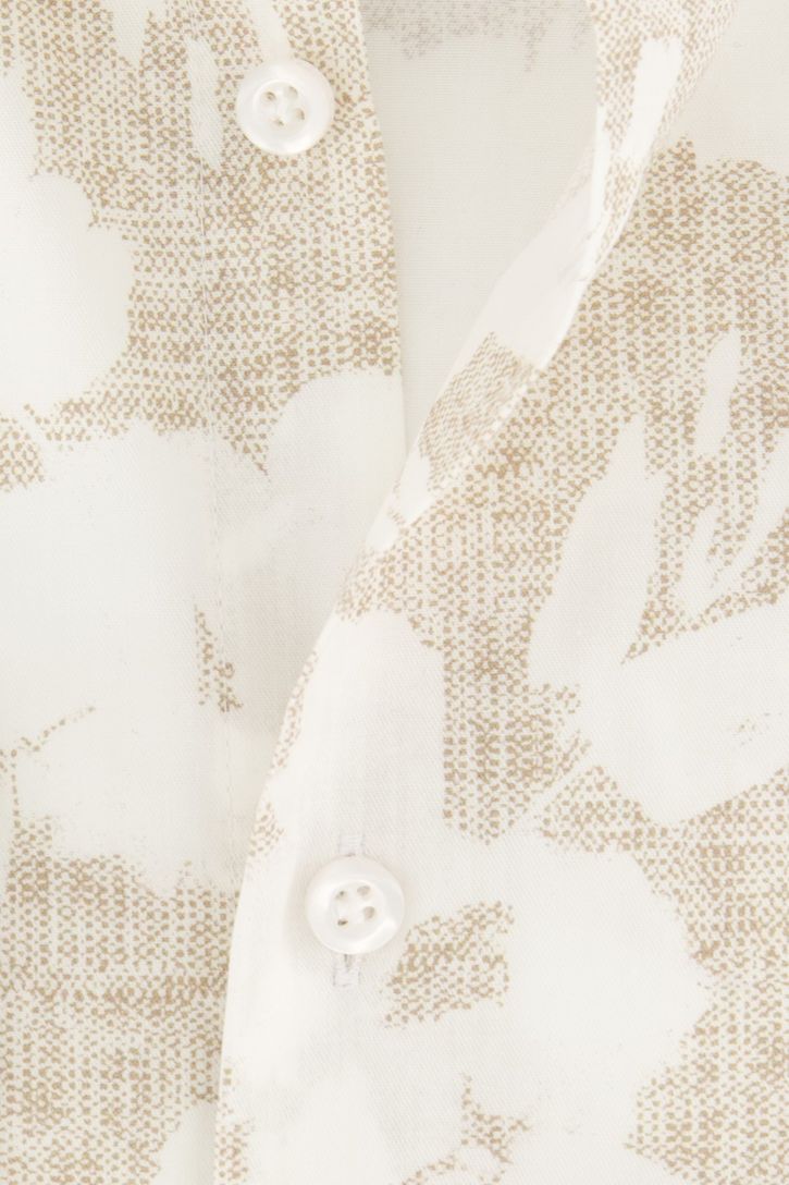 overhemd John Miller wit mouwlengte 7 tailored fit