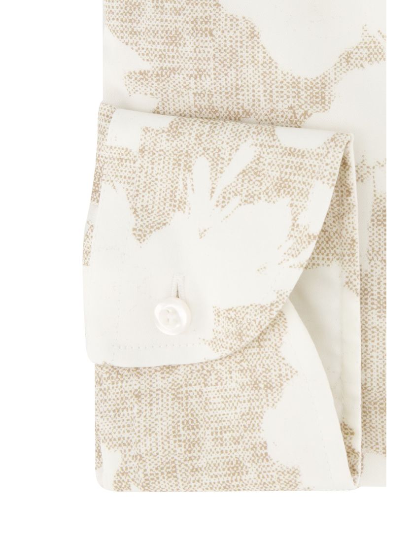 overhemd John Miller wit mouwlengte 7 tailored fit