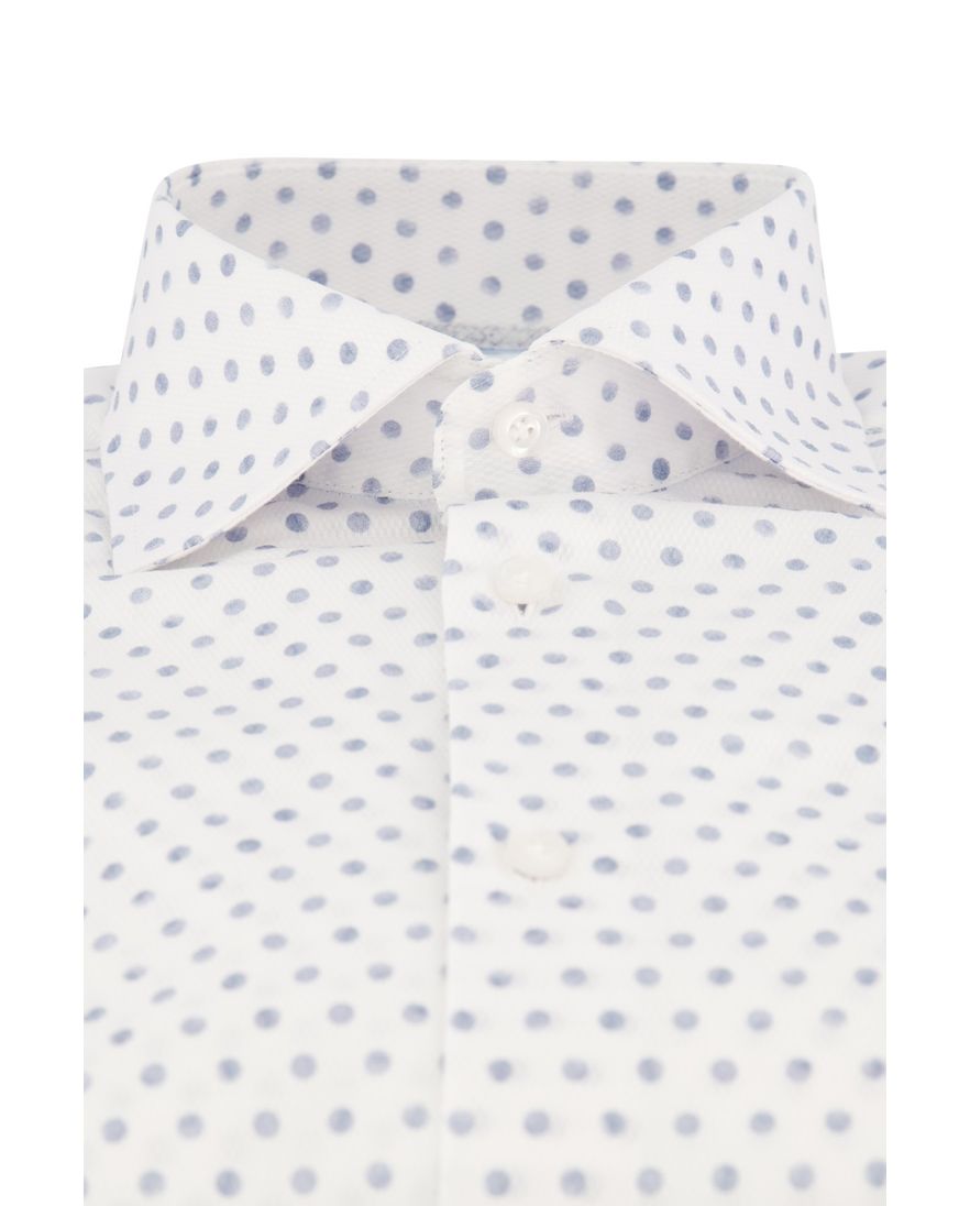 John Miller overhemd wit geprint katoen