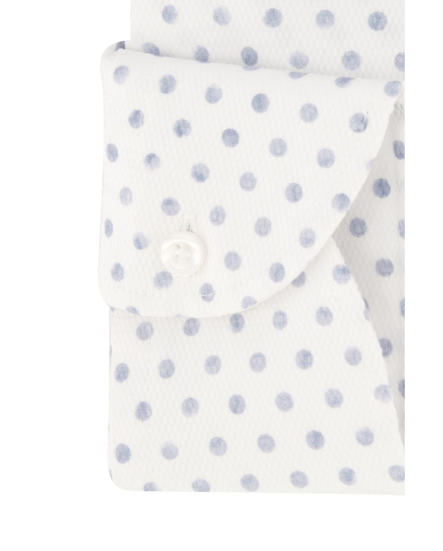 John Miller overhemd wit geprint katoen