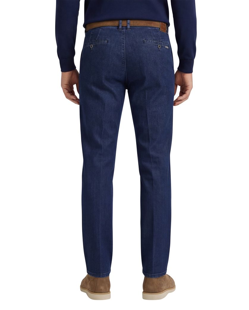 M.E.N.S. katoenen madison u blauw spijker chino