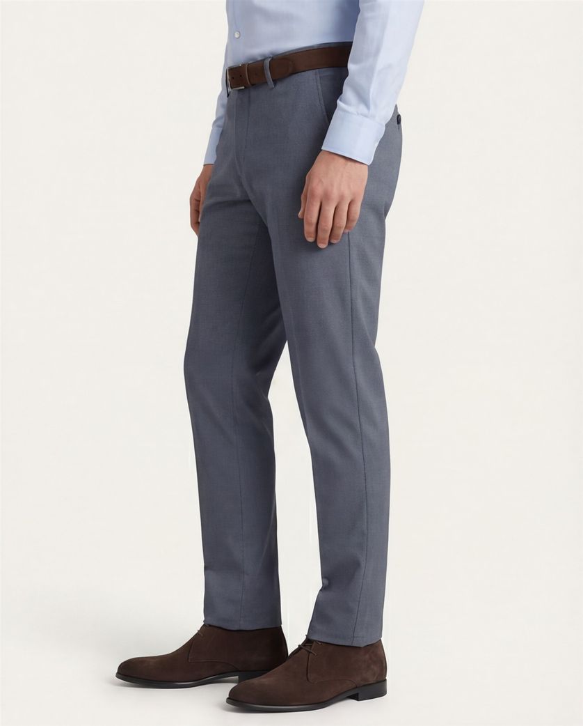 katoenen broek M.E.N.S. blauw Madison U