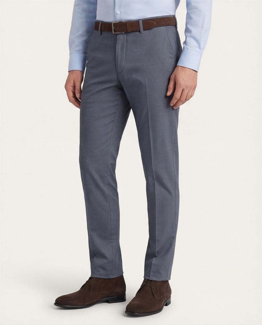 katoenen broek M.E.N.S. blauw Madison U