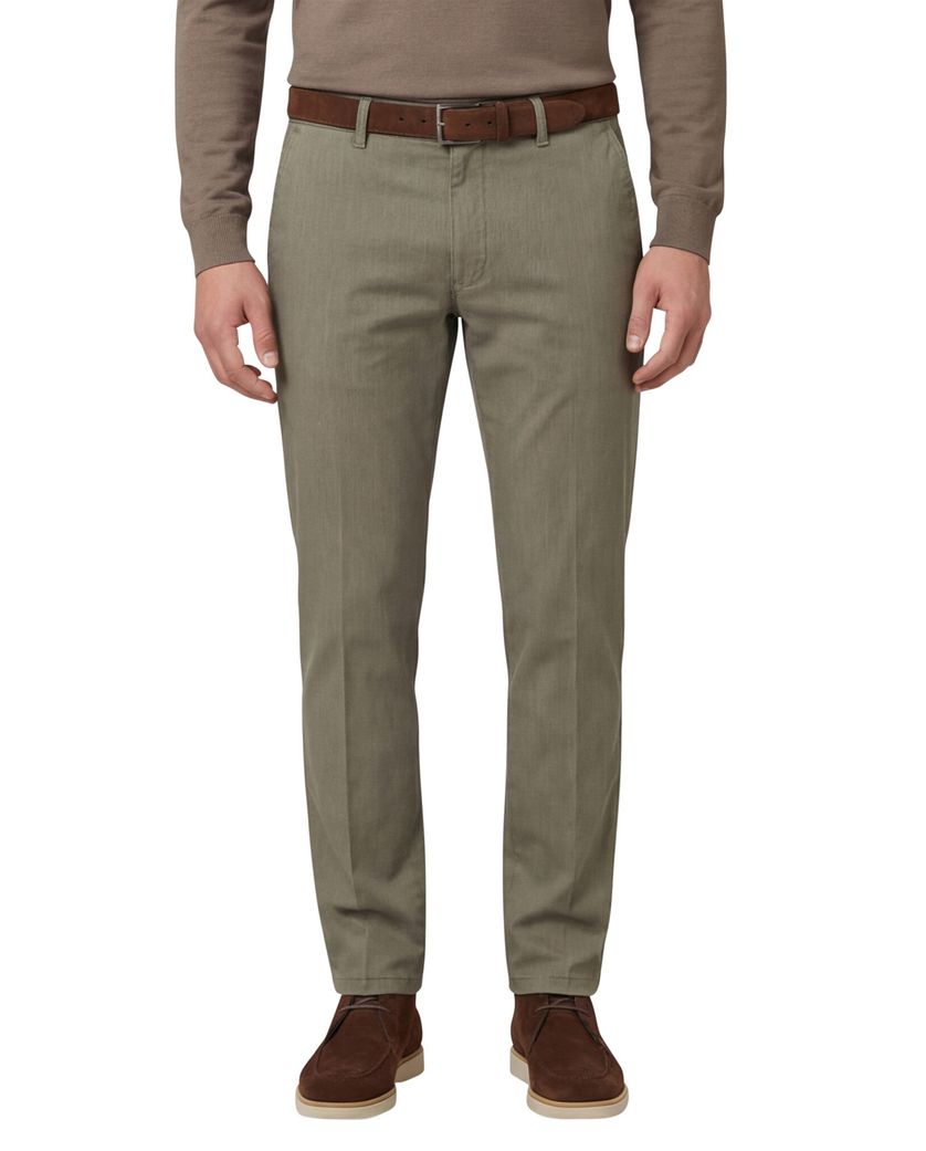 M.E.N.S. chino katoen lichtbruin madison u