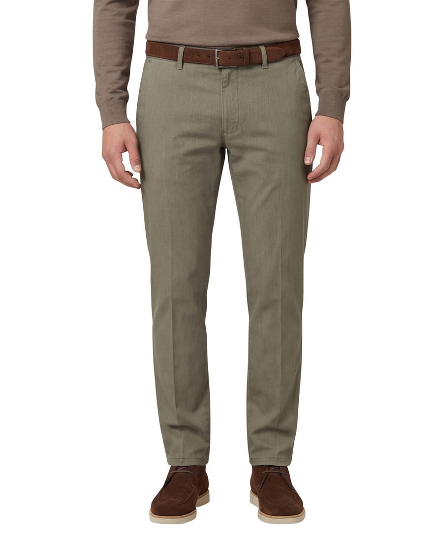 M.E.N.S. chino madison u katoen lichtbruin