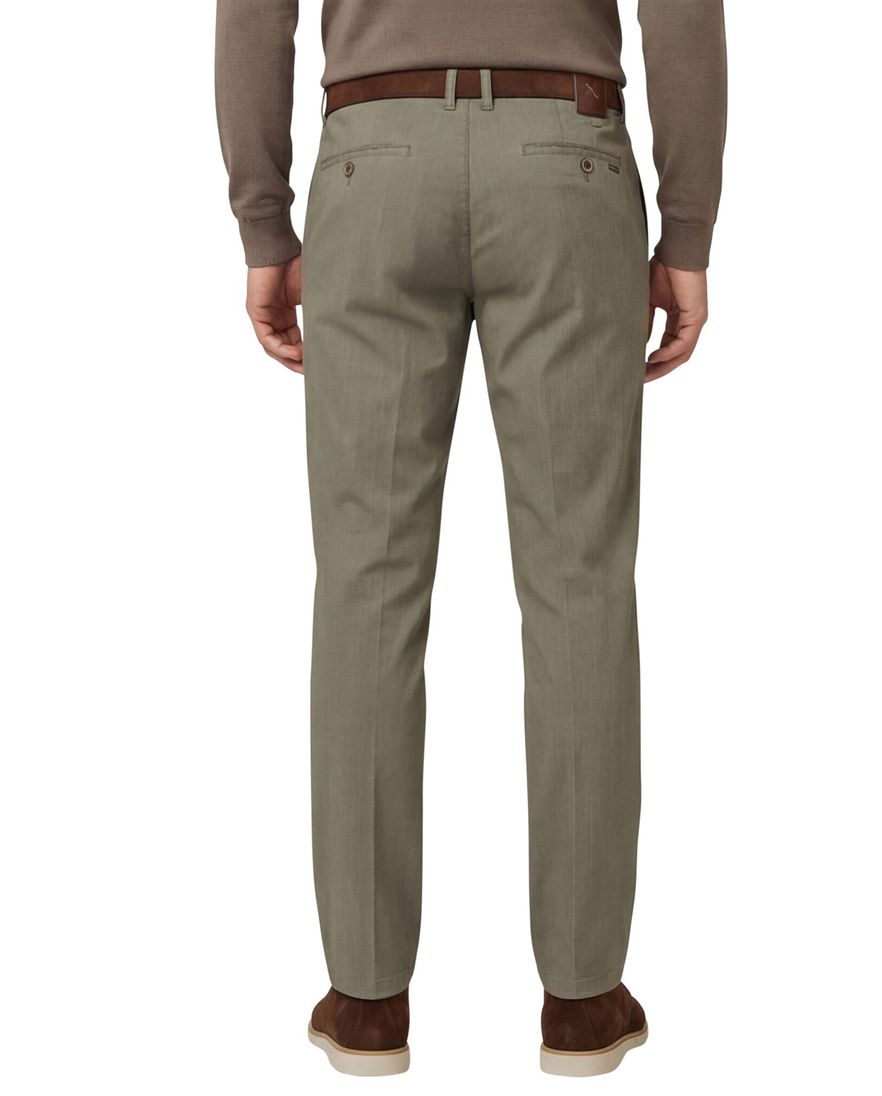 M.E.N.S. chino madison u katoen lichtbruin