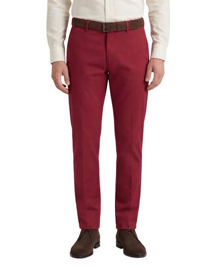 M.E.N.S. M.E.N.S. chino rood katoen madison u