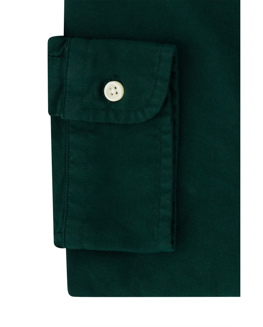 Polo Ralph Lauren casual overhemd slim fit groen effen 100% katoen