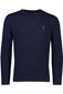 Polo Ralph Lauren trui ronde hals donkerblauw effen katoen