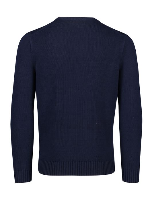 Polo Ralph Lauren trui ronde hals donkerblauw effen katoen