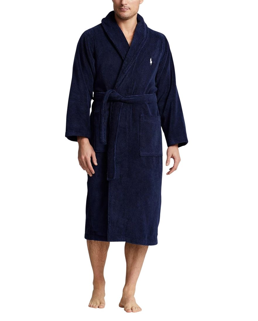 Polo Ralph Lauren badjas donkerblauw katoen