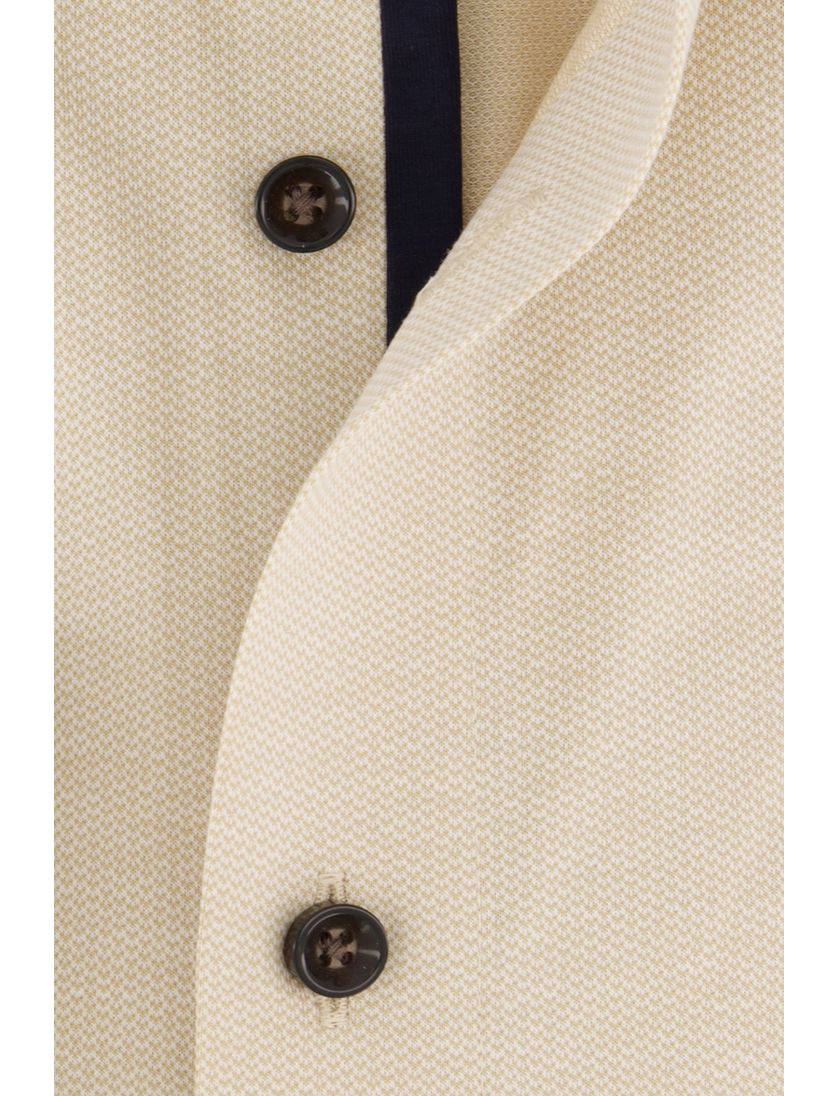 Olymp business overhemd Modern Fit beige effen katoen