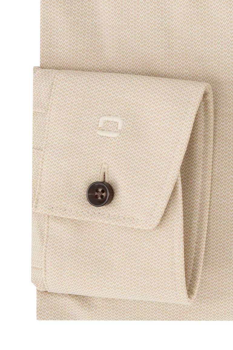 Beige overhemd Olymp Luxor 24/Seven ml 5