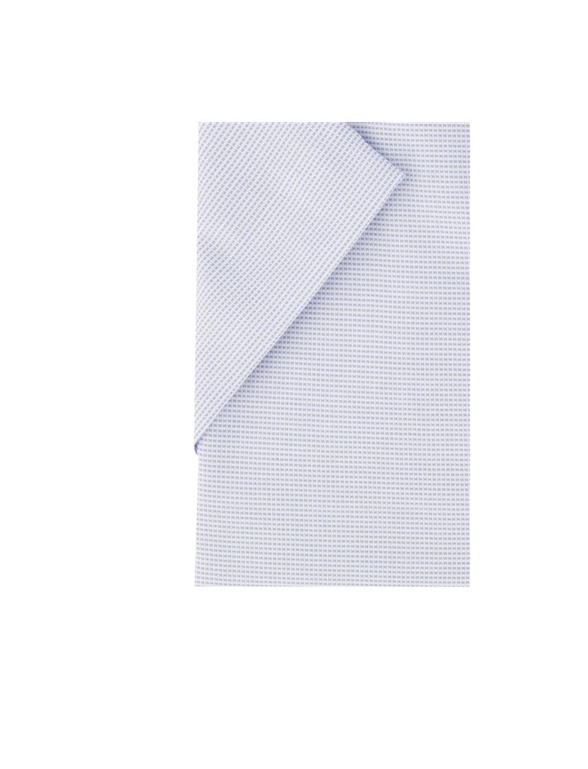 Eterna overhemd KM lichtblauw geprint