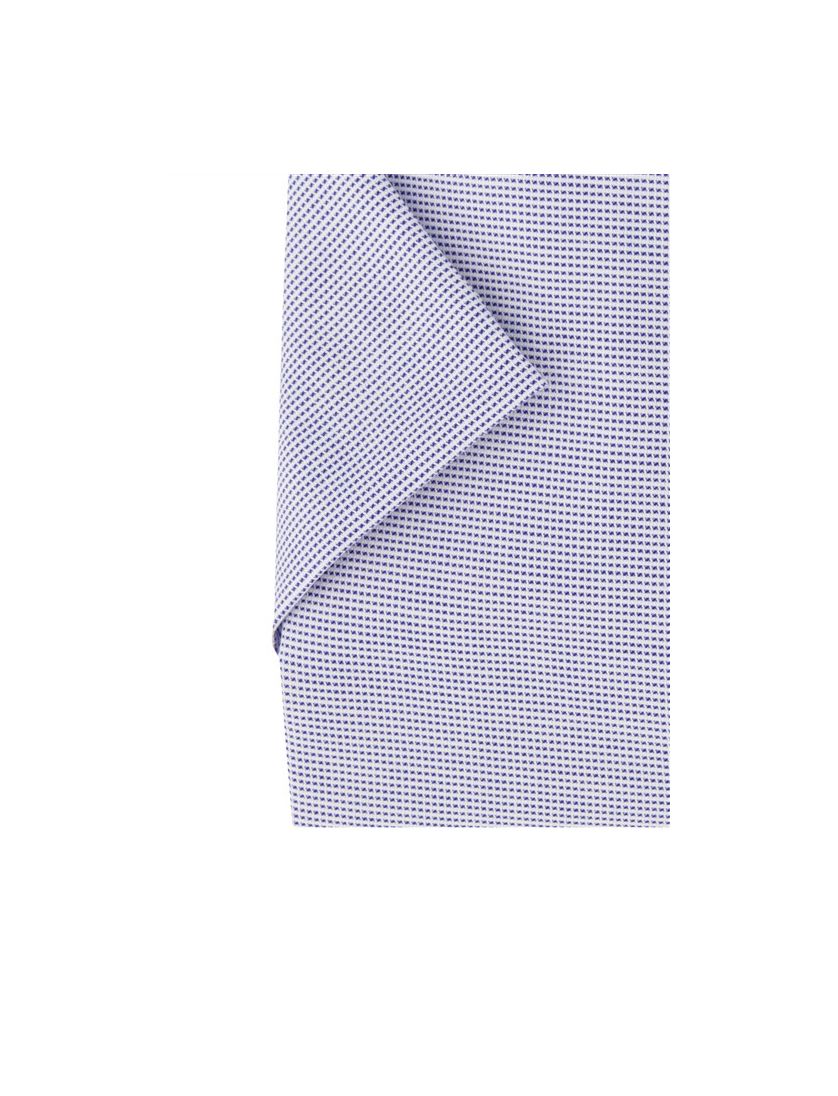 Korte mouw overhemd Eterna blauw geprint