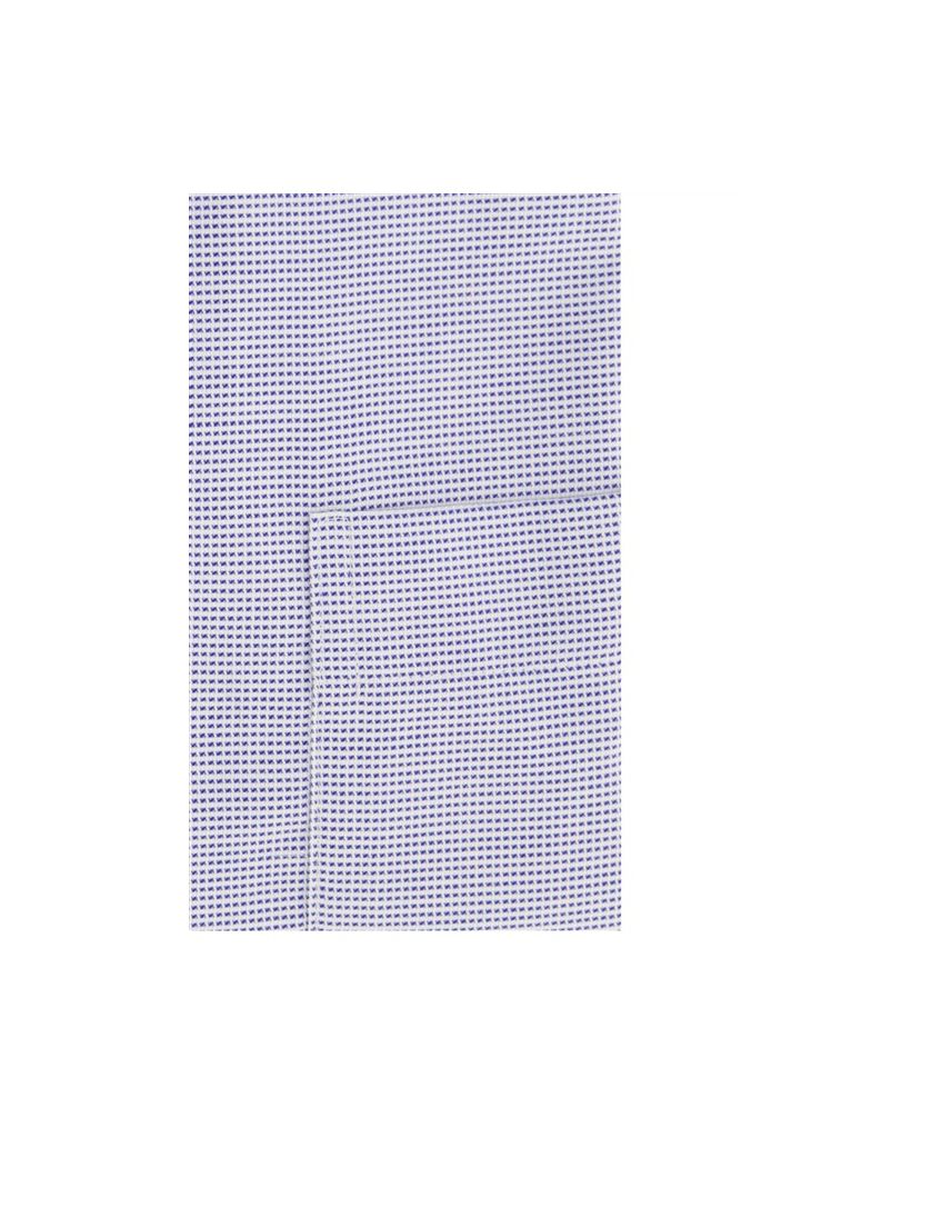 Korte mouw overhemd Eterna blauw geprint