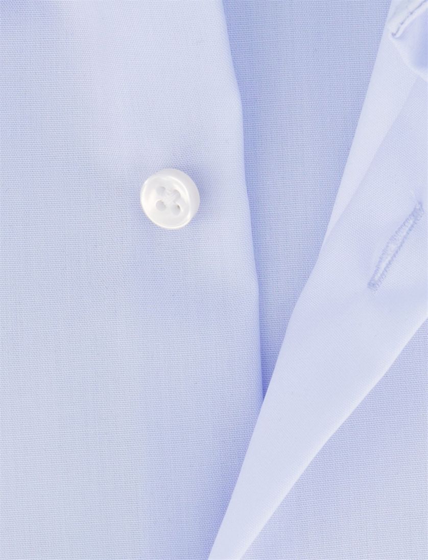 Eterna business overhemd Comfort Fit lichtblauw borstzak effen katoen
