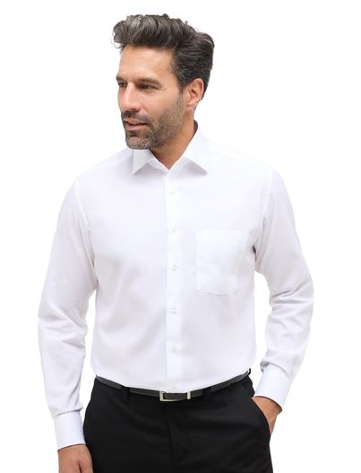 Eterna Katoenen Eterna overhemd Modern Fit wit strijkvrij
