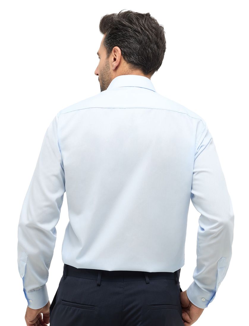 Eterna katoenen business overhemd Modern Fit lichtblauw
