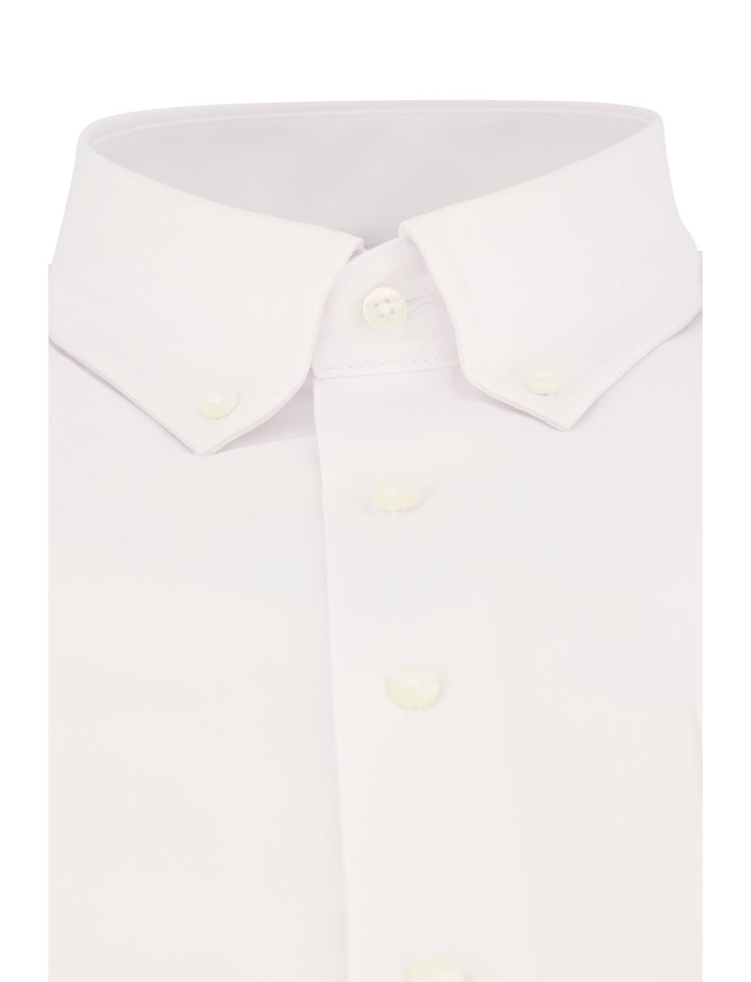 Eterna katoenen overhemd strijkvrij Comfort Fit wit button-down