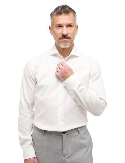 Eterna Eterna Slim Fit business overhemd wit katoen strijkvrij