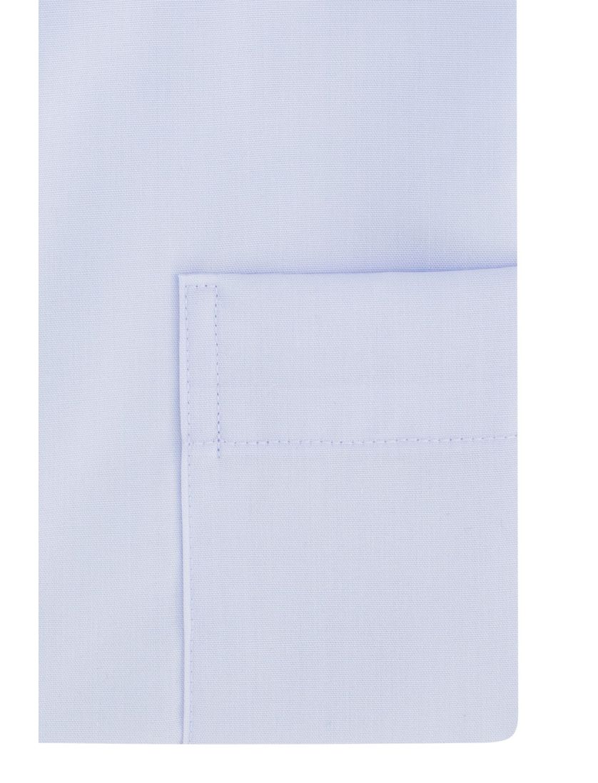 Katoenen Eterna overhemd korte mouw lichtblauw Comfort Fit