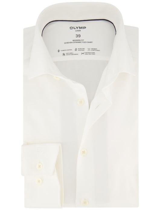 business overhemd wit Olymp Luxor Modern Fit