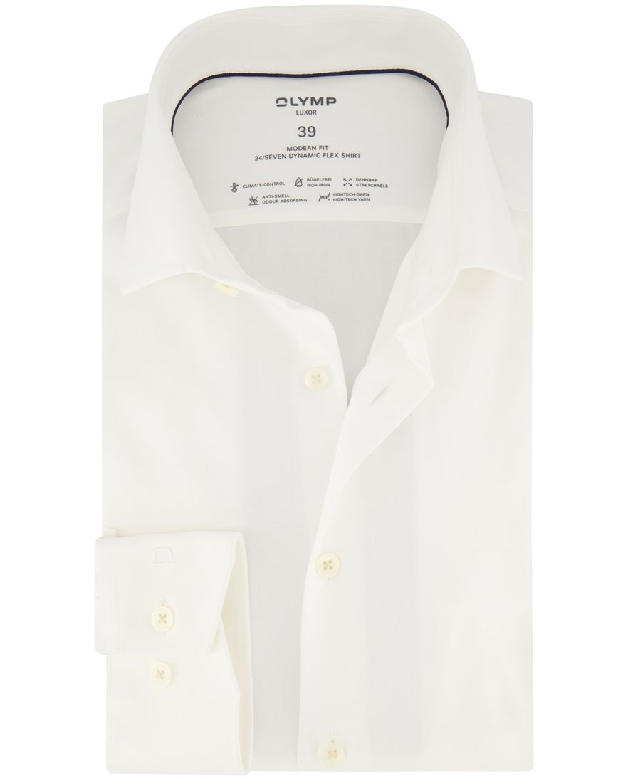 Olymp Luxor Modern Fit business overhemd wit katoen