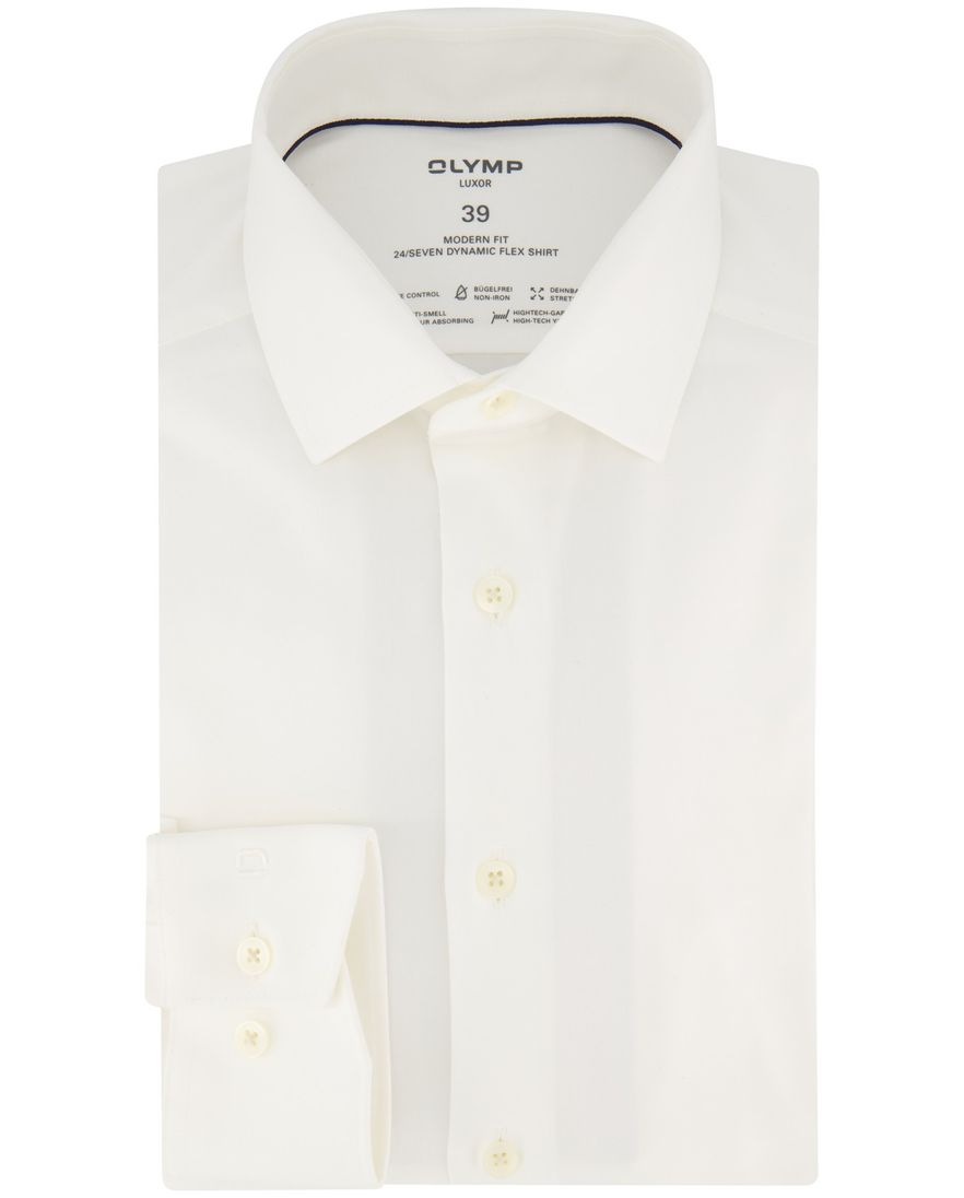 Olymp Luxor Modern Fit business overhemd wit katoen