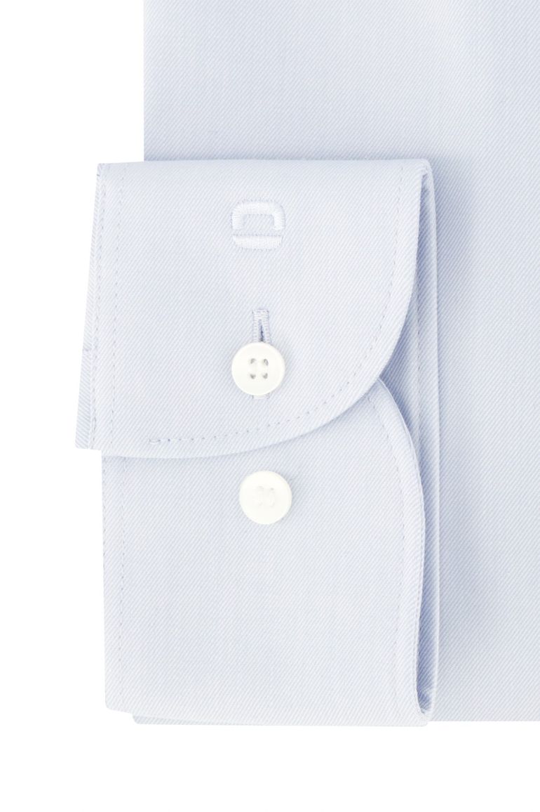 business overhemd Olymp lichtblauw effen katoen, polyester, stretch slim fit