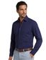 business overhemd Olymp donkerblauw effen katoen, polyester, stretch slim fit