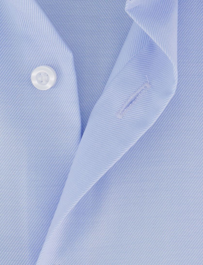 Olymp Level 5 Five overhemd effen lichtblauw katoen Body Fit