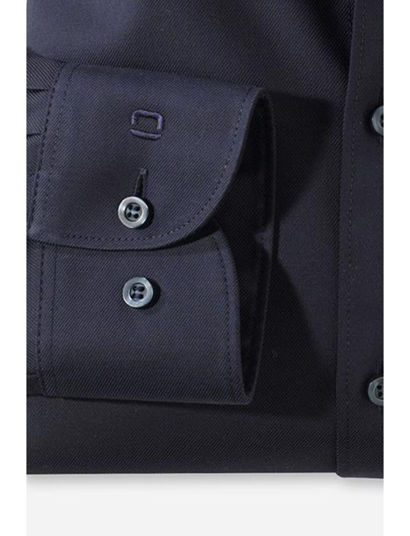 Olymp overhemd donkerblauw Body Fit wide spread boord