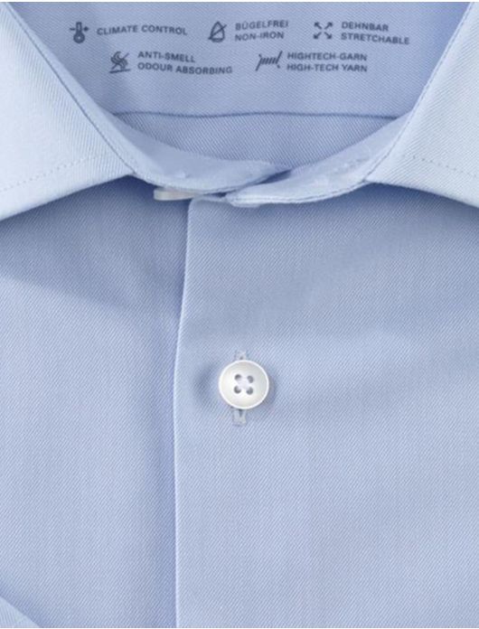 Olymp overhemd korte mouw Modern Fit lichtblauw