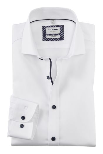 Olymp Olymp overhemd wit Level Five Body Fit katoen