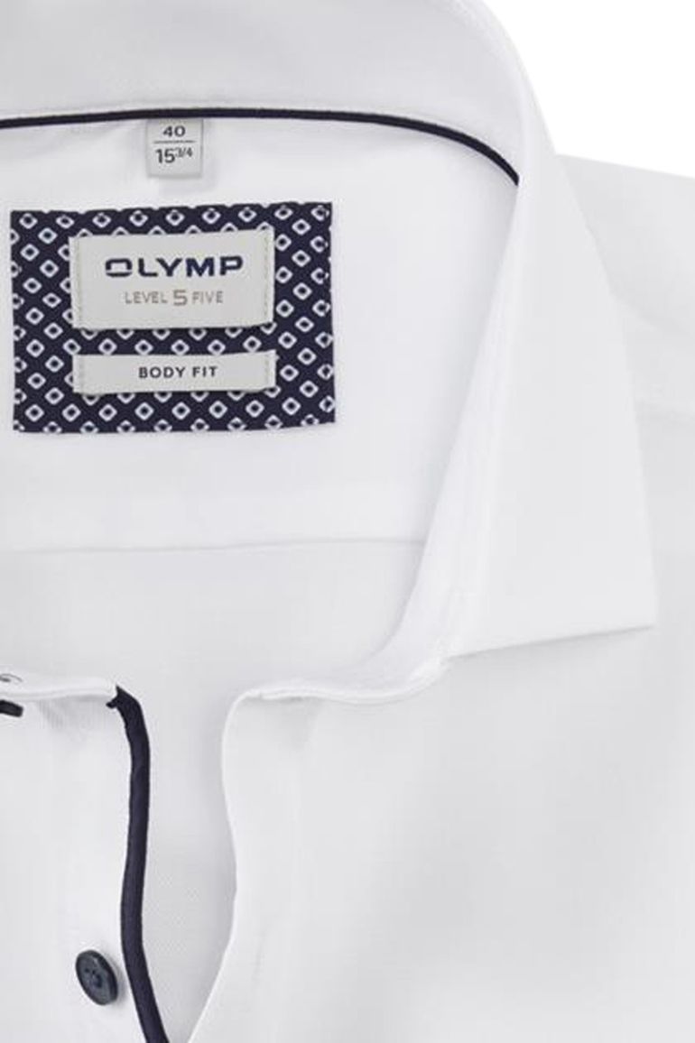 Olymp Level Five body fit wit ml 7 overhemd katoen